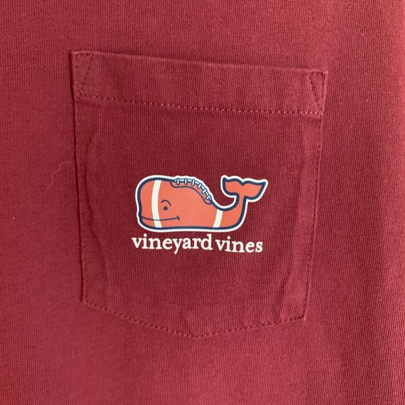 Vineyard Vines Boys' Football Whale Long-Sleeve Pocket Tee - Picture 8 of 8